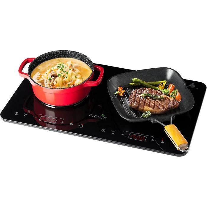 Plaque à Induction, Plaque Induction Portable 3500W, Surface en Verre