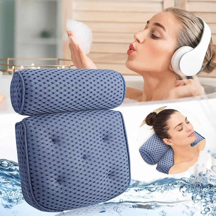 Oreiller De Bain MagiDeal – Coussin PVC Imperméable Antidérapant, 40x30 Cm | Pour Baignoire, Spa, Détente Cou Et Tête - 11