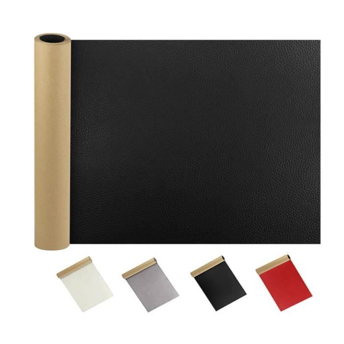 Patch Réparation Tissu Autocollant Noir - Lin Naturel, Dimensions 12x160 Cm, Pour Sièges Auto, Canapés, Chaises Et Textiles