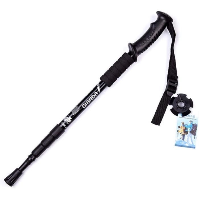Bâtons De Trekking Antichoc – Aluminium, Réglables 63-135 Cm – 3 Embouts (asphalte, Neige, Sable) – Lot De 2