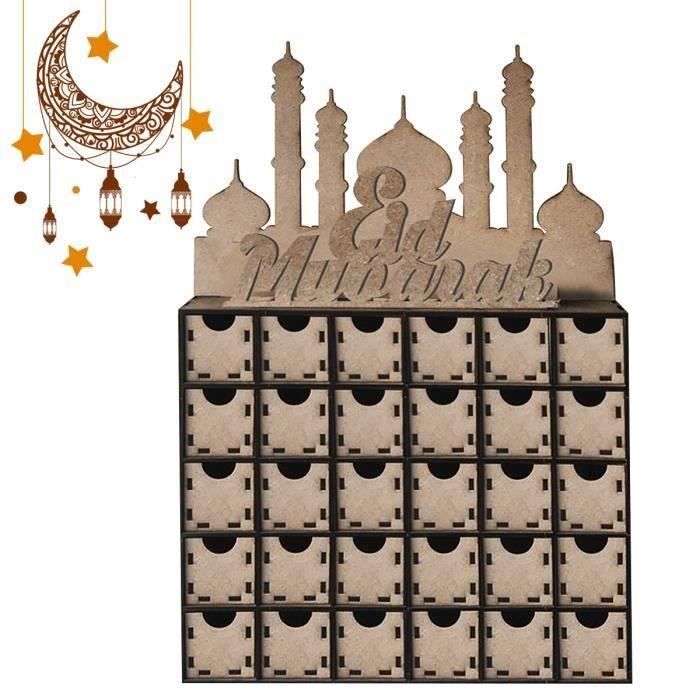 Calendrier Ramadan Décorations Islam Musulman EID Articles De Fête