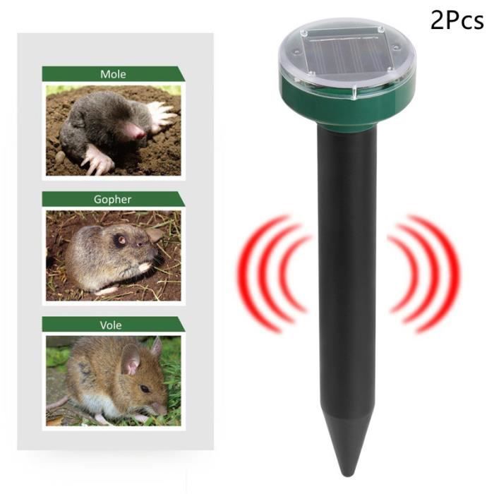 2 Pièces Répulsif Taupe Solaire, Anti Taupe Solaire, Repulsif Chat