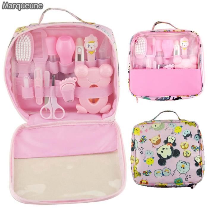 Trousse De Soin Bebe Joyeee 8pcs Kit De Soin Bebe Naissance Set Toilette Bebe Inclut Coupe Ongles Brosse Pour Bebe Cuillere A Oreille Et Dautres Accessoires Pour Le Voyage A La Maison