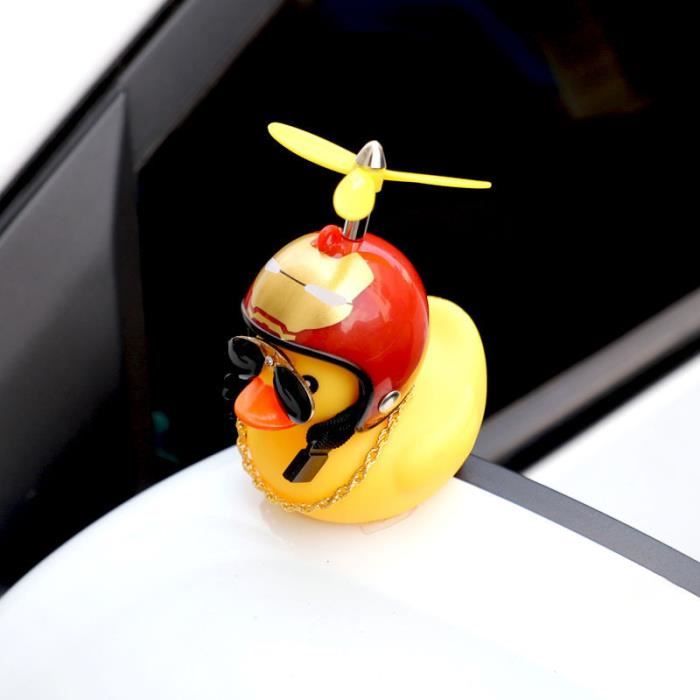 Qinsky 2 Canards Caoutchouc Pour Tableau De Bord Voiture - Déco Mignonne Avec Accessoires, Jouet Bain