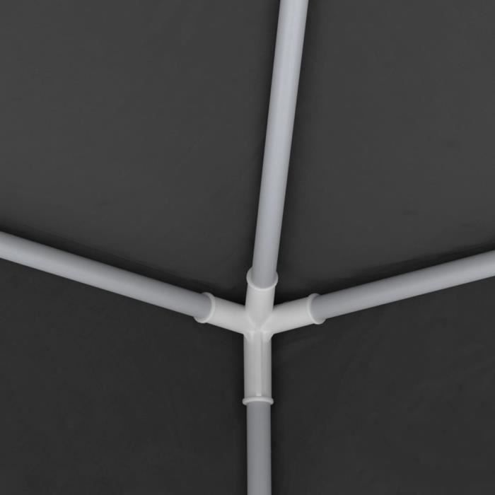 Maison déco[14215] Tonnelle - Pergola Tente de réception et parois latérales 2x2 m Anthracite 90 g-m²
