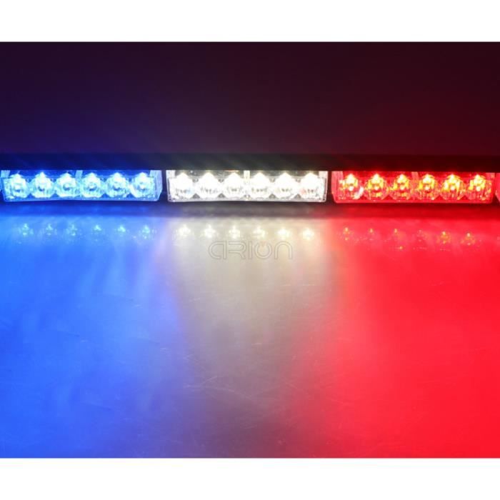 72W 24 LED 60 cm - Commutateur par défaut - rouge blanc bleu