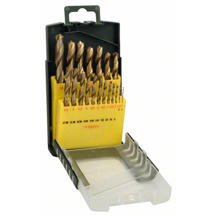 Lot De 50 Forets Micro HSS Au Titane – Pour Métaux, Boîte De Rangement