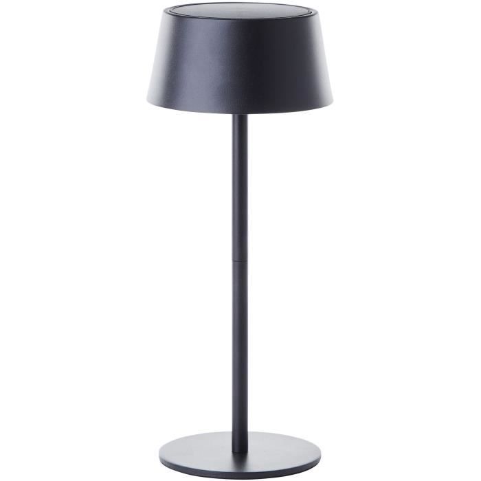 Lampe de table d'extérieur - BRILLIANT - PICCO - LED et solaire - Métal et plastique - 5 W - Noir dépoli