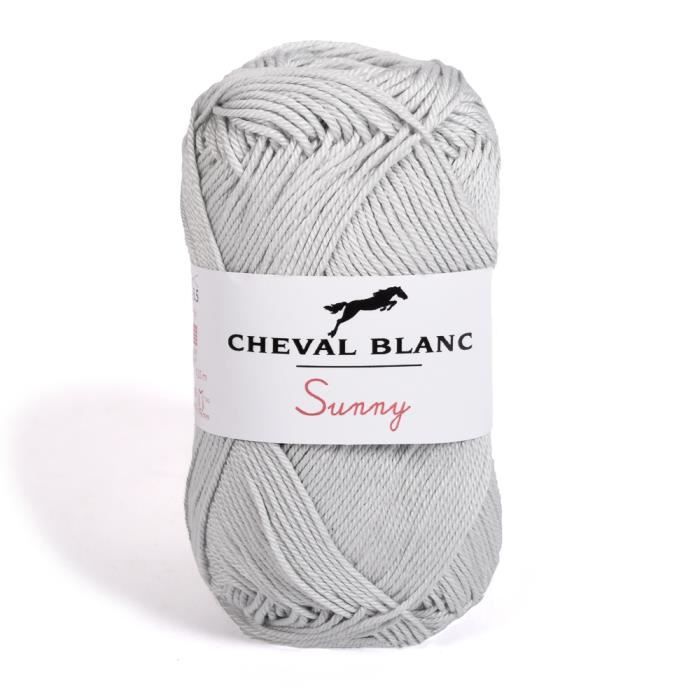 Idéal pour le tricot été et tous vos loisirs créatifs SUNNY fil à tricoter 100% coton 50g Laines Cheval Blanc 
