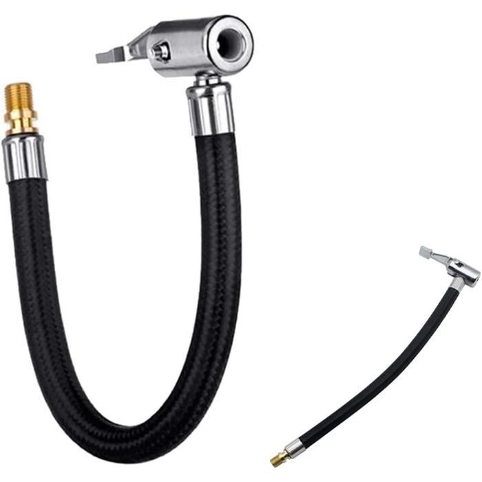 Tuyau De Gonflage De Pneu, Double Tête Léger À Connexion Rapide 1-4In Npt Tuyau De Gonflage De