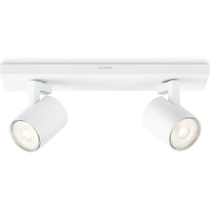 Plafonnier PASTERI LED 3X3,6W en matière synthétique blanc D320mm | Leroy Merlin