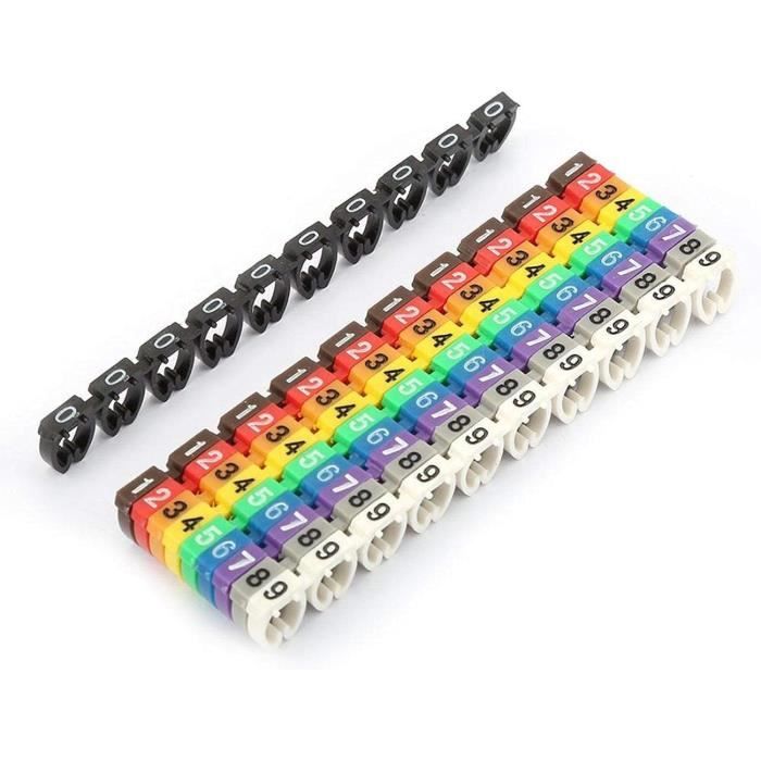 Marqueur De Fil ROYAL - Livret 1 à 45, 10 Pages - Pour Classer Fils à Coudre