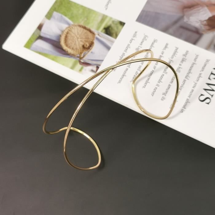 Collier Ras Du Cou (bavoir) Doré Avec Cristaux + Boucles D'oreilles Assorties - Bijou Déclaration Occasion