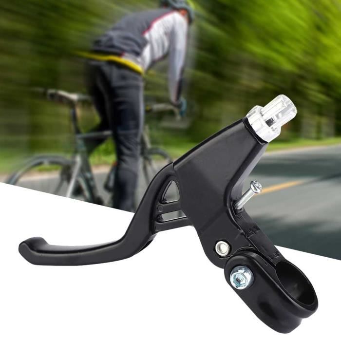Levier Frein Vélo Alliage Alu – Paire 31,8 Mm – Ergonomique – Noir/Rouge/Bleu