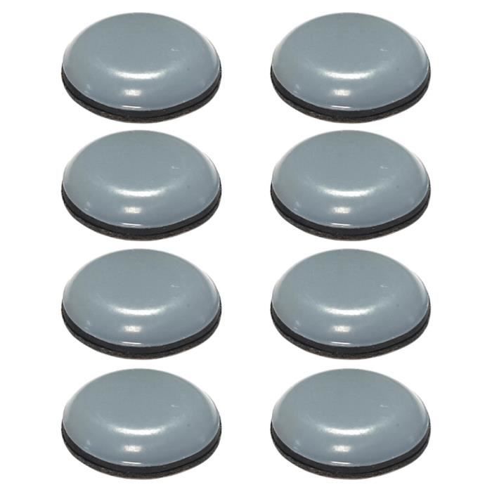 Lot De 24 Patins Glisseurs En Téflon PTFE Bleus 24x24 Mm - Pour Meubles