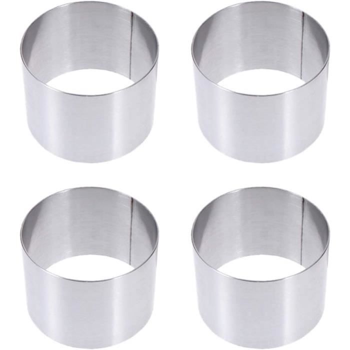 Set De 8 Cercles Ovales En Inox Pour Mousses, Desserts & Gâteaux - Aisuoka