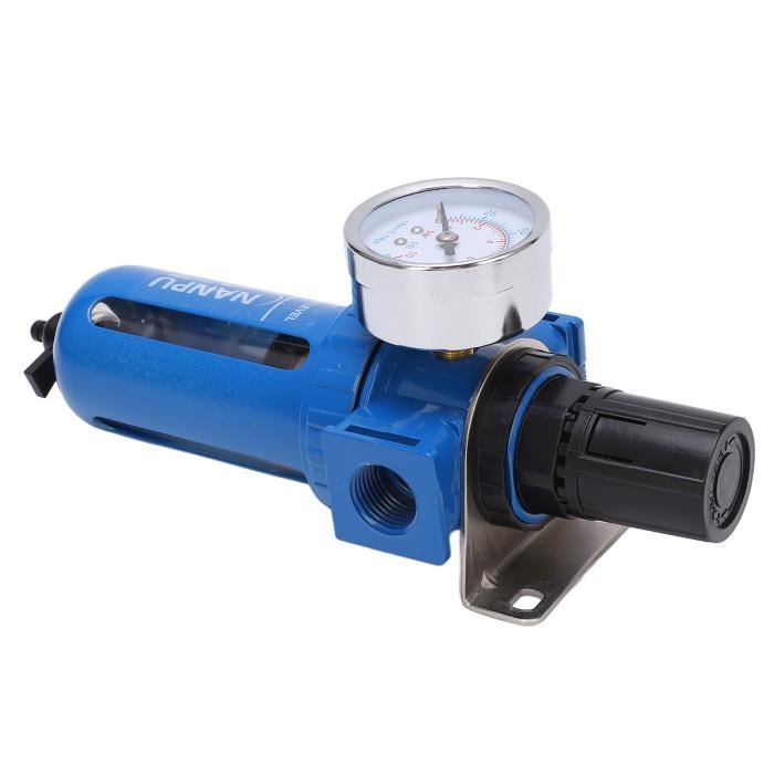 Régulateur pression air avec manomètre, filtre et huileur 1/2 Gaz - Algi  Equipements