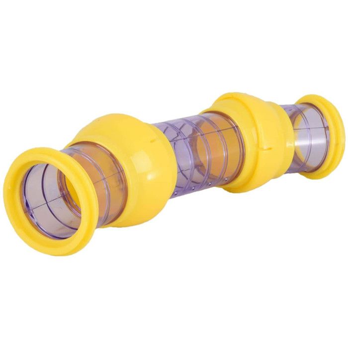 Meilleurs prix pour Tunnel pour rongeur - Non spécifié - Ø 7.5 x 27.5 cm - Plastique - Jaune et violet - Jouet intérieur