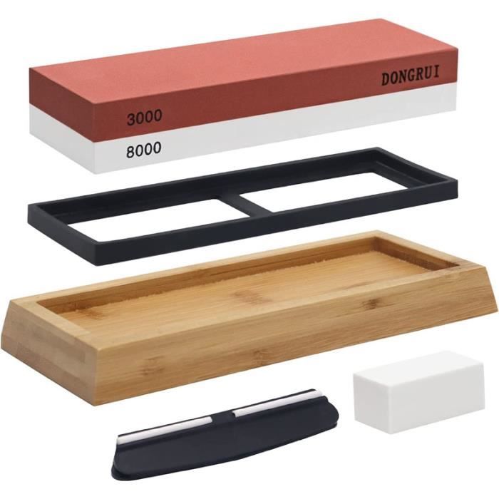 Pierre à Aiguiser Carrée Pour Affûter Les Couteaux - Grain 80-3000 (320