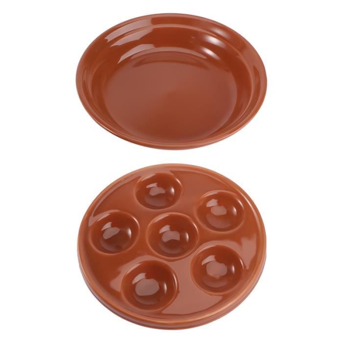 20 Plats à Escargots En Aluminium Jetables - 12 Compartiments Anti-glisse - Pour Four, Friteuse à Air, Cuisson Au Feu - 17 Cm Plat A Escargot