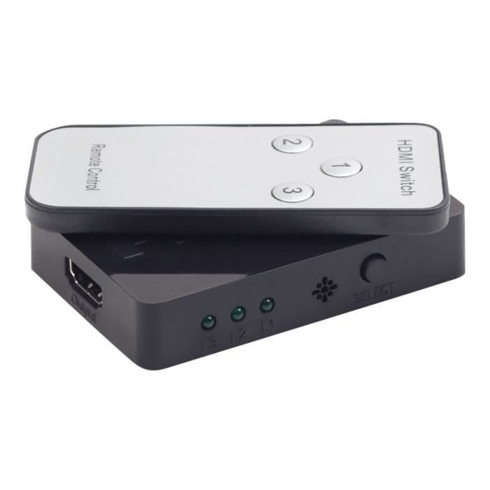 Cablexpert DSW-HDMI-34 - Commutateur vidéo-audio - 3 x HDMI - Ordinateur de bureau