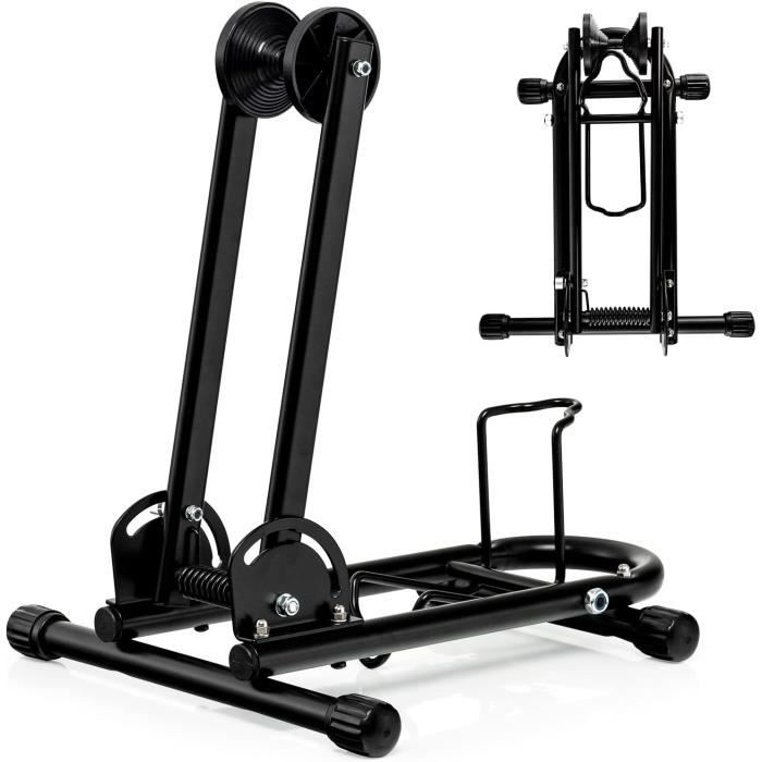 Support de Vélo Sol Râtelier Pliable GOPLUS - Cadre en Acier pour Roue  Avant & Arrière - Noir - Cdiscount Sport