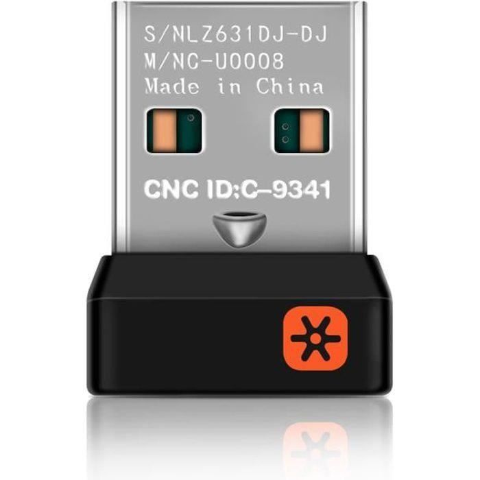 Récepteur USB Pour Clavier Sans Fil - Dongle Plug And Play - Compatible PC Laptop - Compact Et Portable