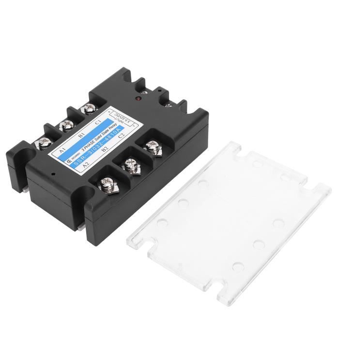 Relais Statique Triphasé SSR-3 D4840 - 40A, 480V AC, Commande 3-32V DC | Pour Applications Industrielles, Contrôle De Puissance