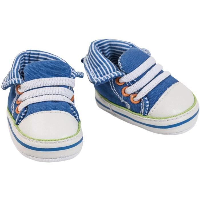 Heless – Chaussures Poupée Foxy, Imprimé Renard Et Chouette, Taille 30–34 Cm, Boucle Talon, Matériau Souple, Multicolore
