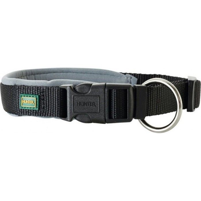 Collier ras de cou - HUNTER - Vario Plus - Néoprène - 28 à 30 cm - 15 mm - Noir