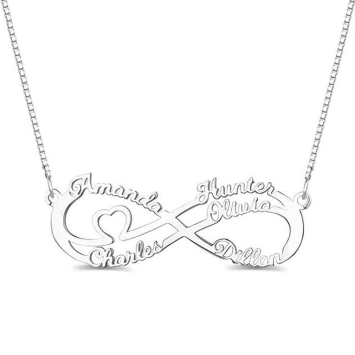 Collier infini personnalisé pas cher clearance