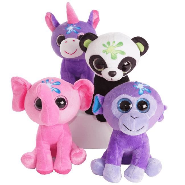 Peluche animal gros yeux 16 cm Cdiscount Jeux Jouets