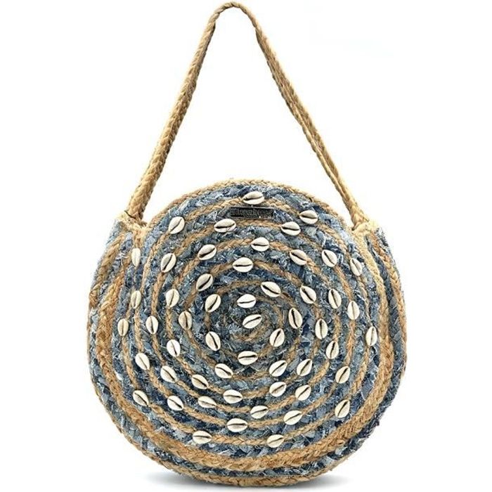 Sac rond hotsell paille les tropeziennes