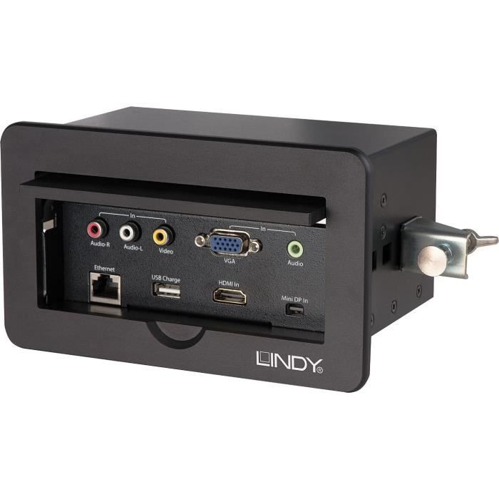 LINDY Switch de présentation multi AV vers HDMI - 4 ports - Encastrable