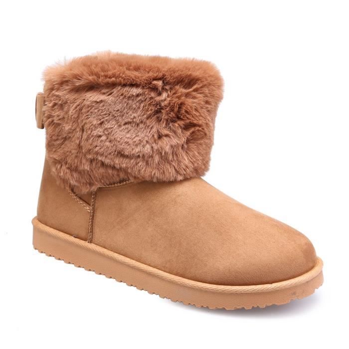 boots fausse fourrure