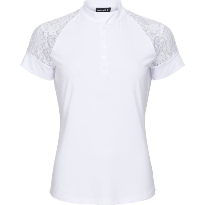 Chemise déquitation femme - Equipage Brooke - Blanc - Cool Dry