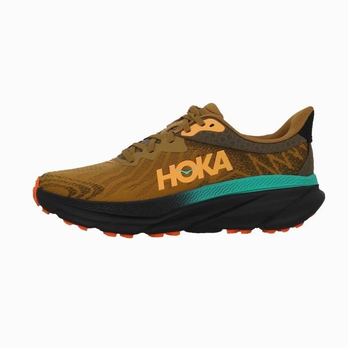 Chaussures de running - Hoka - Challenger 7 - Vert - Semelle crantée - Usage régulier Chaussures de running - Hoka - Challenger 7 - Vert - Semelle crantée - Usage régulier