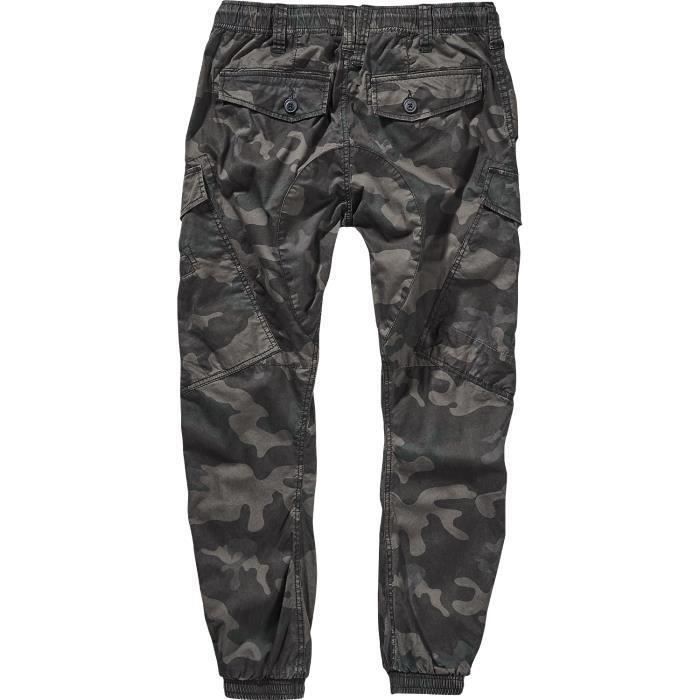 Brandit Pantalon Vintage Ray Pantalon Cargo camouflage sombre