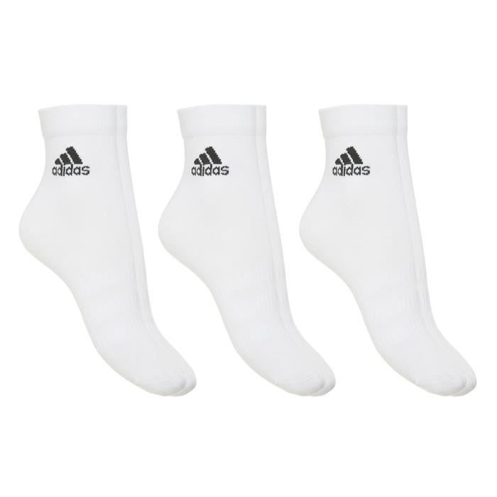 Chaussettes tennis Adidas Crew Tech - Coloris blanc ou noir