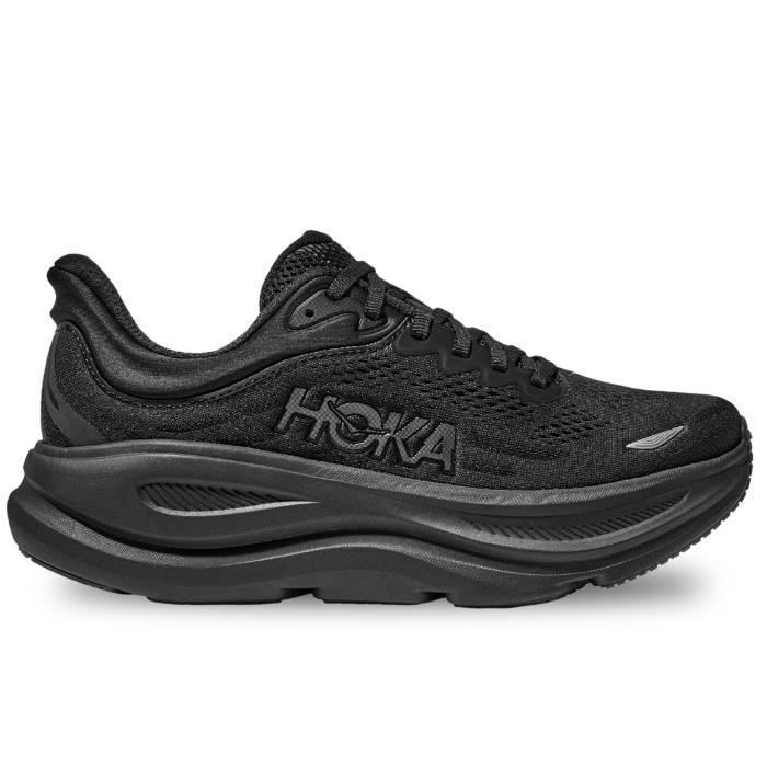 HOKA Bondi 9 Homme Noir Noir Hoka Bondi 9 Chaussures pour Homme Noir 1162011-BBLC