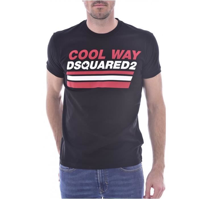 S74GD0903 T-shirt DSquared² pour homme en coloris Noir Homme Vêtements T-shirts T-shirts à manches courtes 