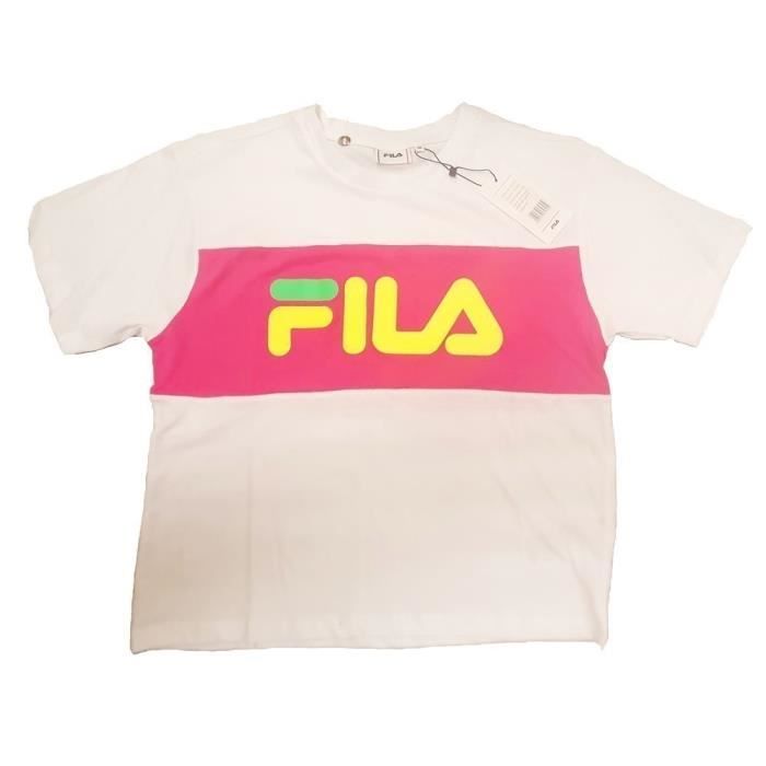 T shirt FILA Allison Rose Femme Adulte Rose Cdiscount Pr t