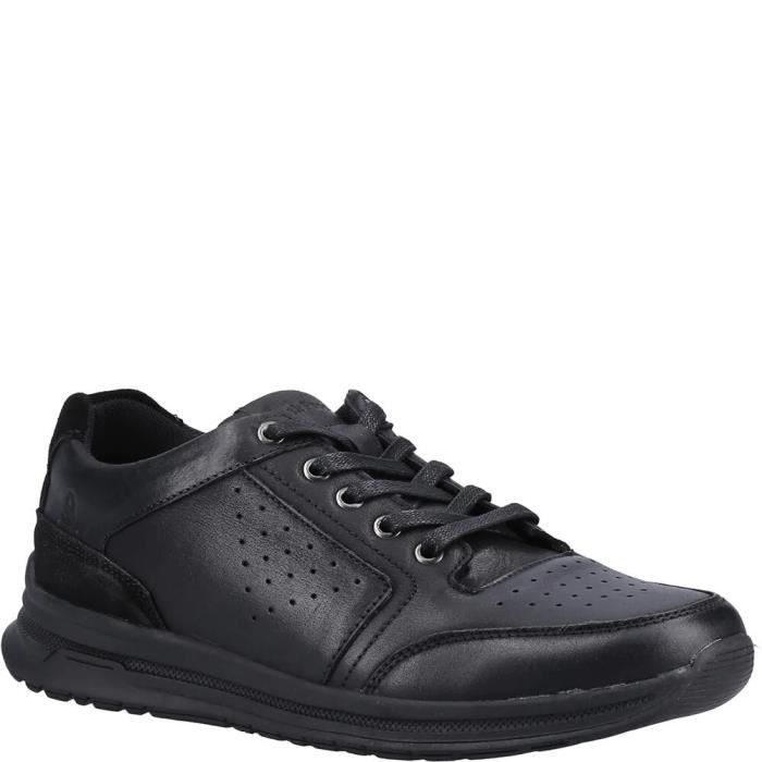 Baskets Homme Hush Puppies JOSEPH Cuir Noir Lacets