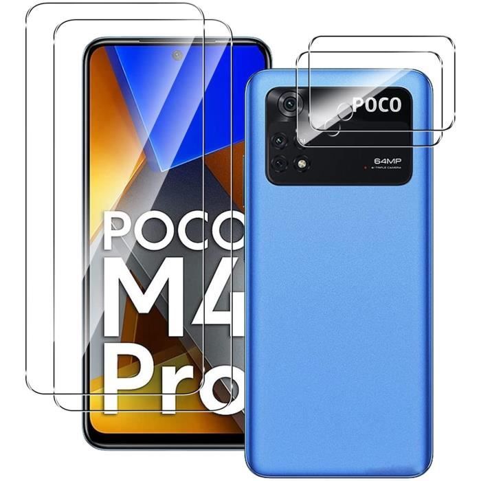 4en1 - Protecteur'écran pour XIAOMI Poco M4 Pro (4G), Film de protection en  verre trempé HD pour Poco M4 Pro - Cdiscount Téléphonie