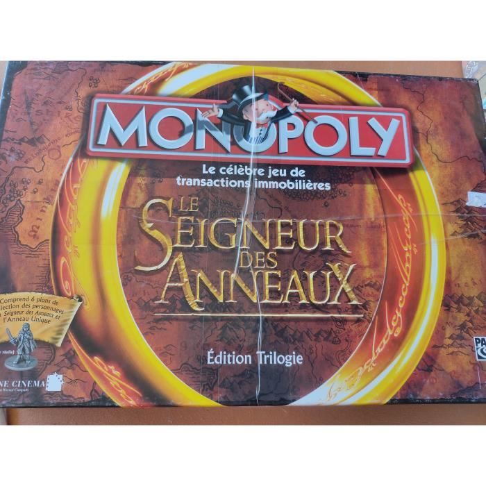 MONOPOLY LE SEIGNEUR DES ANNEAUX Cdiscount Jeux Jouets