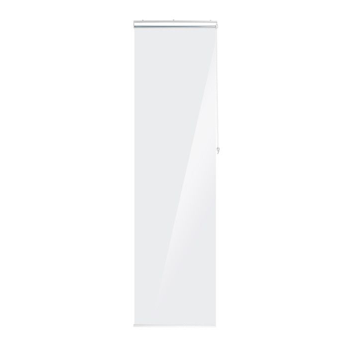 Store De Baignoire Blanc 60x240 Cm - Alternative Rideau Douche - Hydrofuge, Montage Plafond Ou Fenêtre