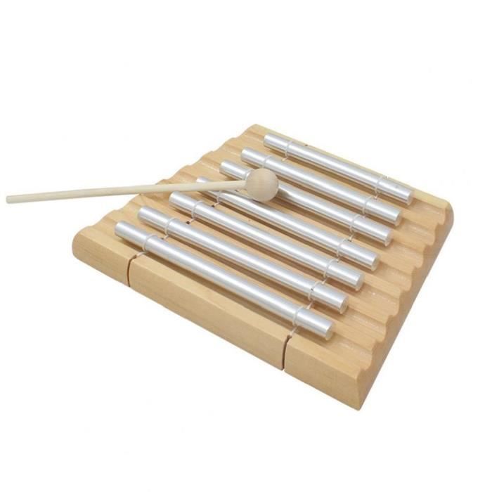 Carillons De Percussion Méditation En Aluminium Et Bois - Set Trio Avec Baguette Et Sac De Rangement Pour Yoga Et Guérison