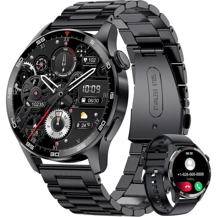 Montre Connectée Homme Montre Amazfit Falcon Titanium - GPS Bi-Bande 150 Sports Montre Multisport