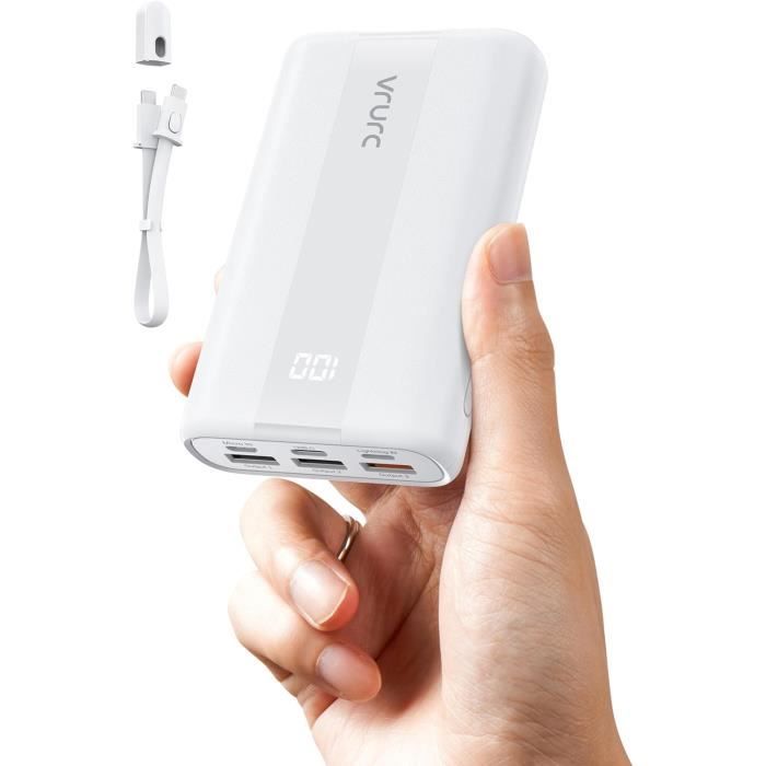 Batterie Externe 10000mAh 22.5W Mini Ultra Compacte - Neuf, Charge Rapide