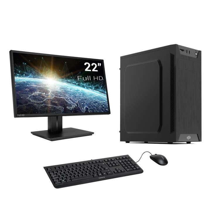 Vente Ordinateur de bureau Pack PC Gaming, AMD Ryzen 3, Radeon Vega, 240Go SSD, 1To HDD, 8Go RAM, Win 10. Ref: UCM7704M1I1HF pas cher Vente Ordinateur de bureau Pack PC Gaming, AMD Ryzen 3, Radeon Vega, 240Go SSD, 1To HDD, 8Go RAM, Win 10. Ref: UCM7704M1I1HF pas cher